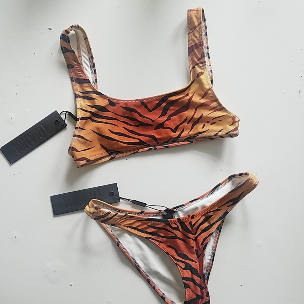 XS/ XXS Triangl Tiger Bikini with Fanny Pack